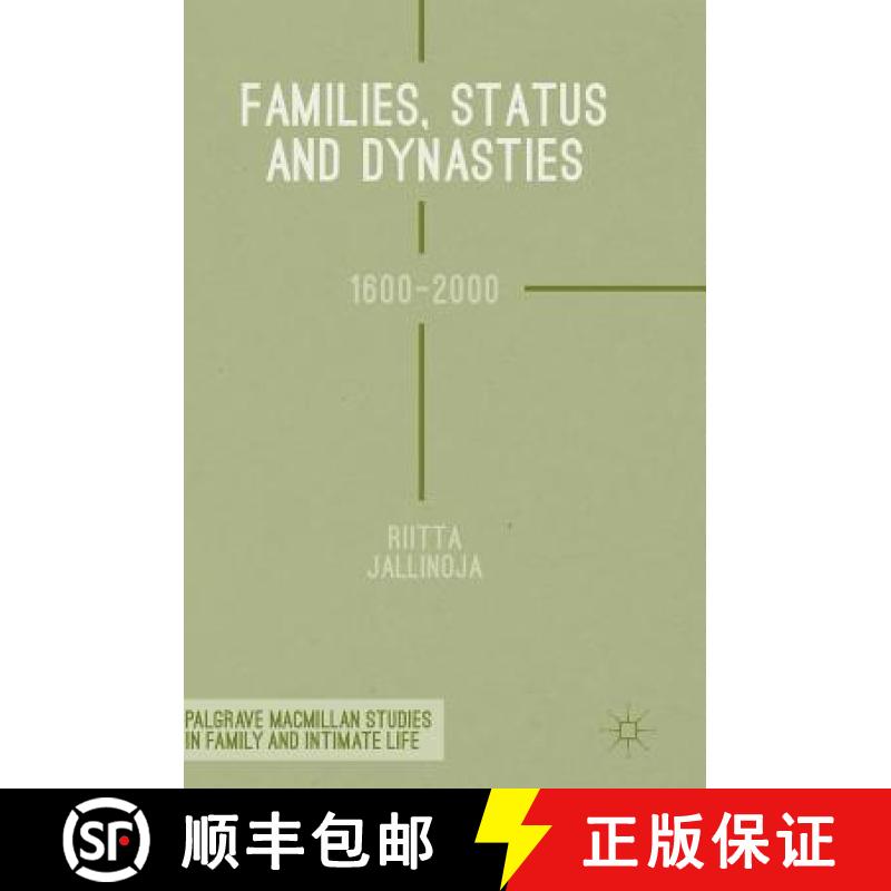 【3-4周达】Families, Status and Dynasties : 1600-2000 [9781137580726]