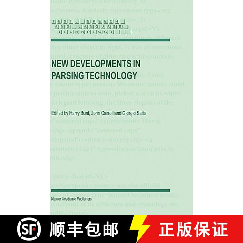 【3-4周达】New Developments in Parsing Technology [9781402022944]