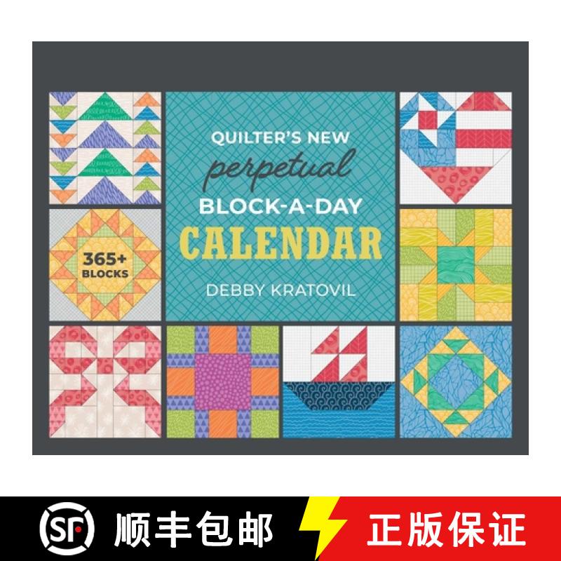 【3-4周达】Quilter's New Perpetual Block-A-Day Calendar [9781644036341]