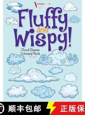【3-4周达】Fluffy and Wispy! Cloud Shapes Coloring Book [9781683216957]