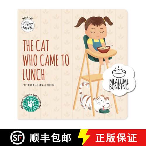 【3-4周达】The Cat Who Came to Lunch: Short Story Toddler Book for Daily Routine Mealtime Baby Board ... [9789355931269]