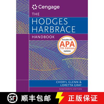 【3-4周达】精装 Hodges Harbrace Handbook, 2016 MLA Update [9781337279512]