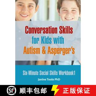 Autism Conversation for Minute Skills 9780995320826 Asperger Six Social Workbook with Kids 4周达