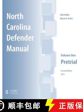 预订 North Carolina Defender Manual, Volume One – Pretrial [9781560117438]