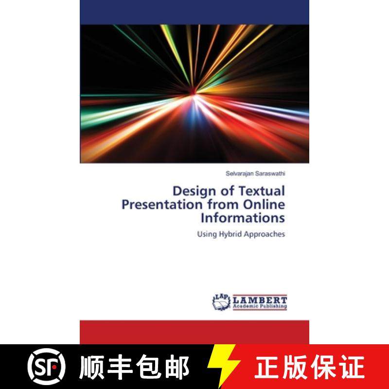 预订 Design of Textual Presentation from Online Informations [9783659171840]