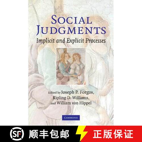 【3-4周达】精装 Social Judgments: Implicit and Explicit Processes [9780521822480]