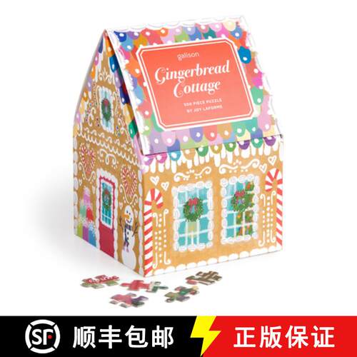 【3-4周达】Joy Laforme Gingerbread Cottage 500 Piece Puzzle In A House [9780735382756]