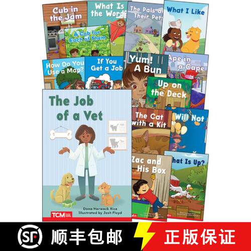【3-4周达】Decodable Books Grade Pk-K Set 2: 15-Book Set [9798765956427]