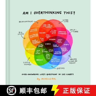 【3-4周达】Am I Overthinking This?: Over-Answering Life's Questions in 101 Charts (Humor Books, Self ... [9781452175867]