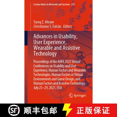 【3-4周达】Advances in Usability, User Experience, Wearable and Assistive Technology: Proceedings of ... [9783030800901]