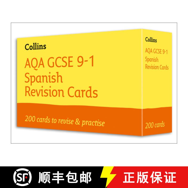 【3-4周达】AQA GCSE 9-1 Spanish Vocabulary Revision Cards: Ideal for Home Learning, 2023 and 2024 Exams [9780008399344]