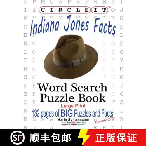 【3-4周达】Circle It, Indiana Jones Facts, Word Search, Puzzle Book [9781950961634]