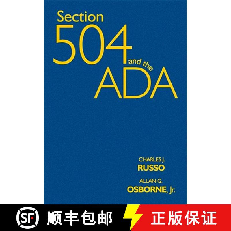 【3-4周达】Section 504 and the ADA [9781412955089]