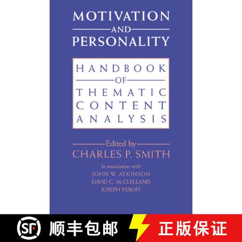【3-4周达】精装 Motivation and Personality: Handbook of Thematic Content Analysis [9780521400527]