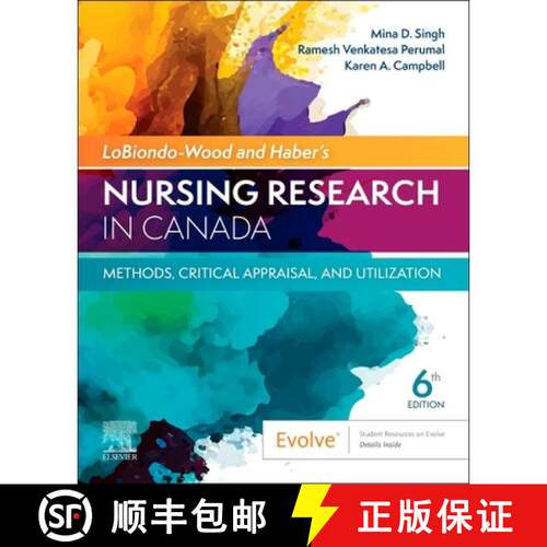 【3-4周达】LoBiondo-Wood & Haber's Nursing Research in Canada: Methods, Critical Appraisal, and Utili... [9780443278341]