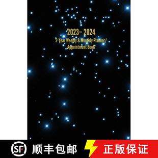 【3-4周达】2023 - 2024 2-Year Weekly & Monthly Planner/ Appointment Book: 24-Month Hourly Planner [9781947399372]