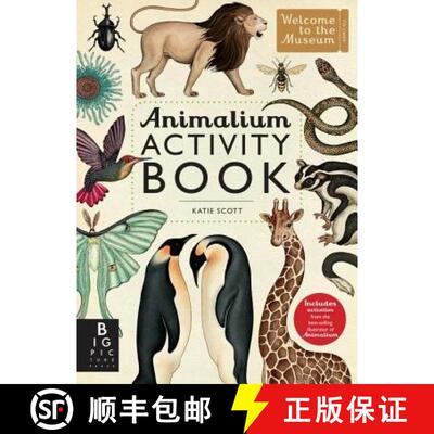【3-4周达】Animalium Activity Book [9780763689193]