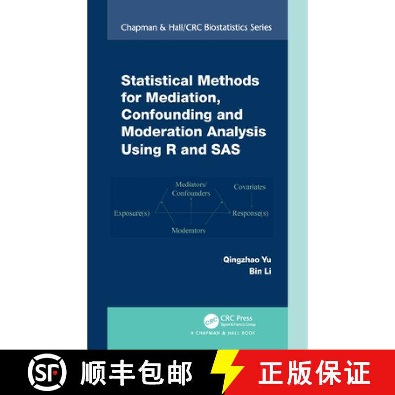 【3-4周达】精装 Statistical Methods for Mediation, Confounding and Moderation Analysis Using R and SAS [9780367365479]