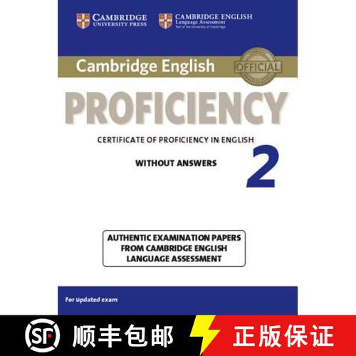 【3-4周达】Cambridge English Proficiency 2 Student's Book without Answers: Authentic Examination Pape... [9781107637924]