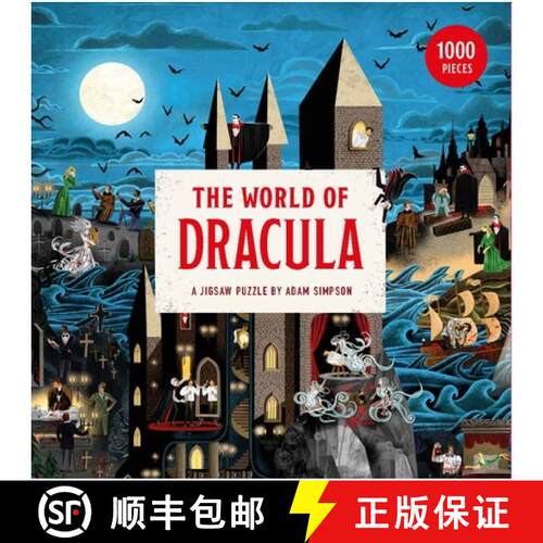 【3-4周达】The World of Dracula 1000 Piece Puzzle: A Jigsaw Puzzle by Adam Simpson [9781913947774]
