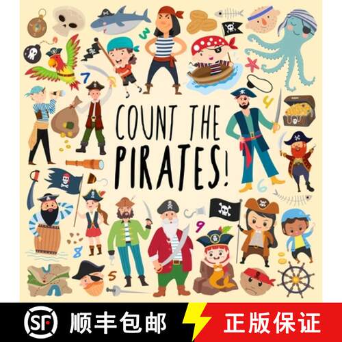【3-4周达】Count the Pirates!: A Fun Picture Puzzle Book for 3-5 Year Olds [9781914047442]