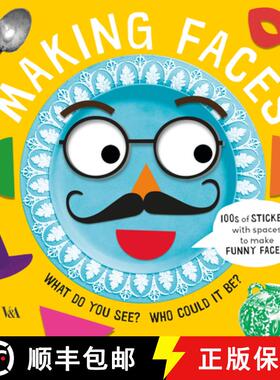 【3-4周达】Making Faces: A Sticker Book [9780241339091]