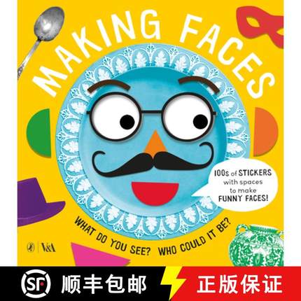【3-4周达】Making Faces: A Sticker Book [9780241339091]