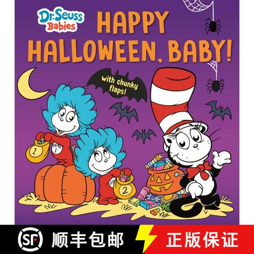 【3-4周达】Happy Halloween, Baby! with Dr. Seuss Babies: An Interactive Lift-the-Flap Book [9780593905913]