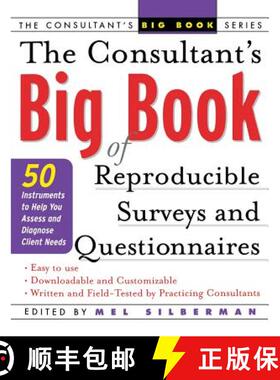 预订 The Consultant's Big Book of Reproducible Surveys and Questionnaires: 50 Instruments to Help You... [9780071408820]