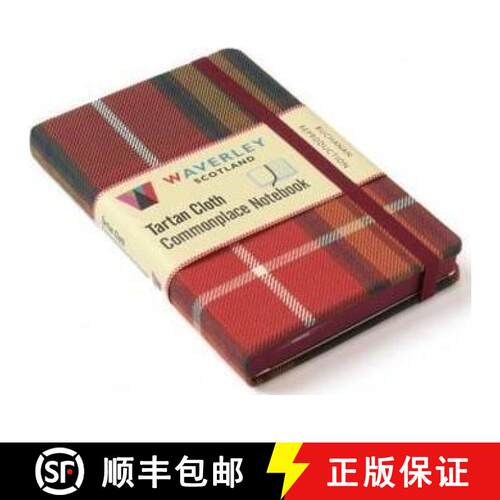 【3-4周达】精装 Waverley (M): Buchanan Reproduction Tartan Cloth Commonplace Notebook [9781849344289]