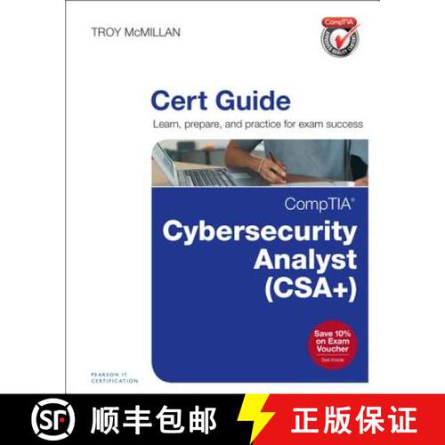 【3-4周达】精装 Comptia Cybersecurity Analyst (Cysa+) Cert Guide [9780789756954]