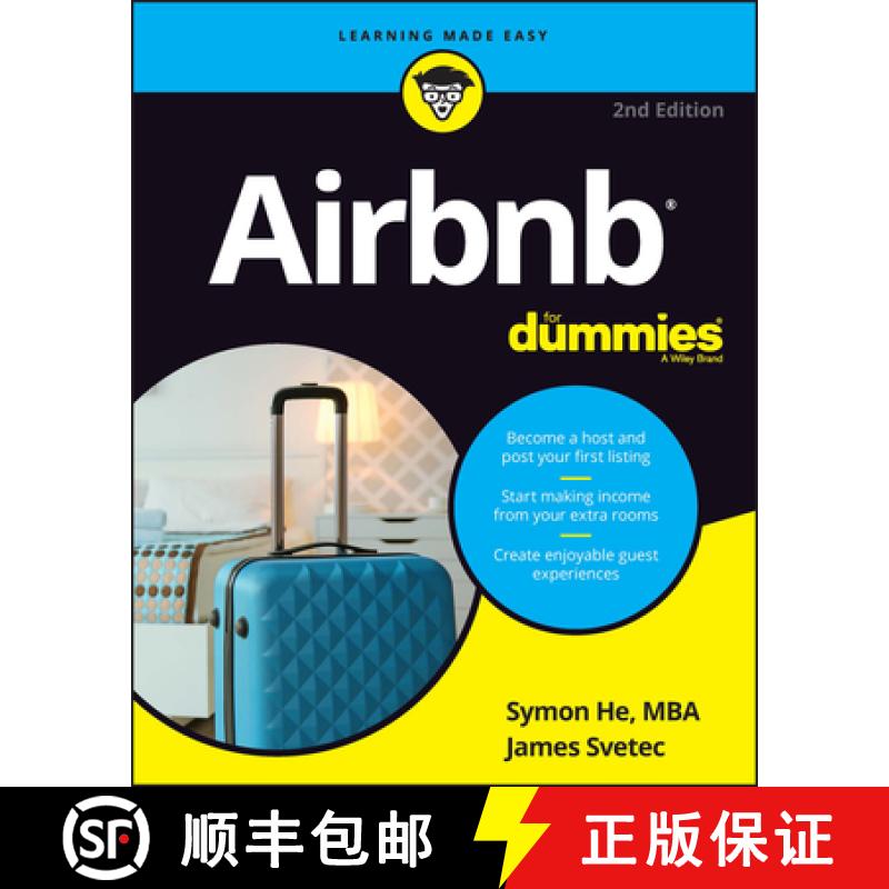 【3-4周达】Airbnb For Dummies, 2nd Edition [9781394154630]
