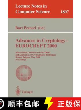 【3-4周达】Advances in Cryptology - Eurocrypt 2000: International Conference on the Theory and Applic... [9783540675174]