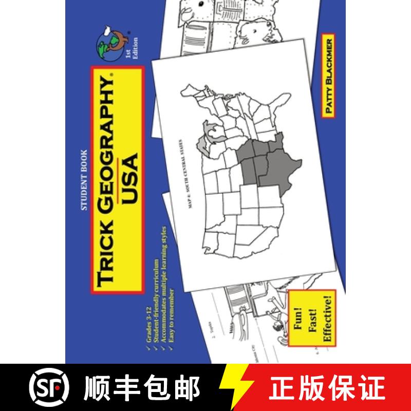 【3-4周达】Trick Geography: USA--Student Book: Making things what they're not so you remember what th... [9780692670330]