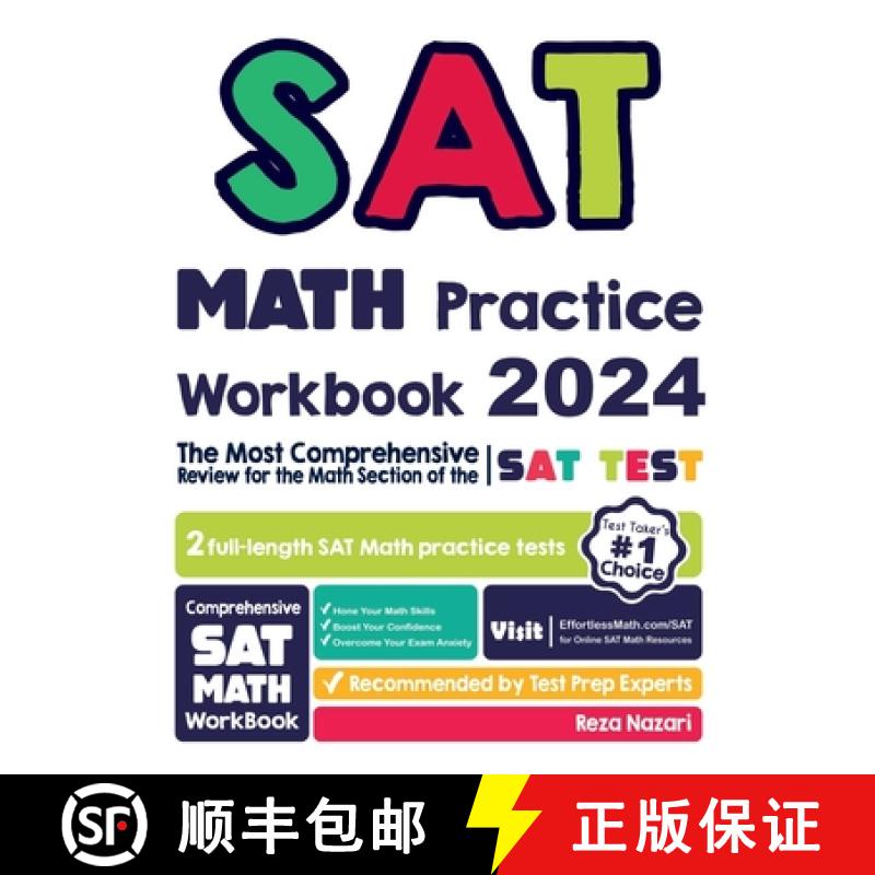 【2-3周达】SAT Math Practice Workbook: The Most Comprehensive Review for the Math Section of the SAT ... [9781637191293]