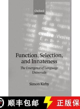 【3-4周达】Function, Selection, and Innateness: The Emergence of Language Universals [9780198238119]