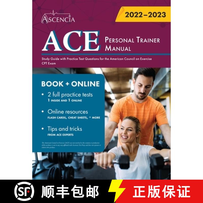 【2-3周达】ACE Personal Trainer Manual: Study Guide with Practice Test Questions for the American Cou... [9781635307993]