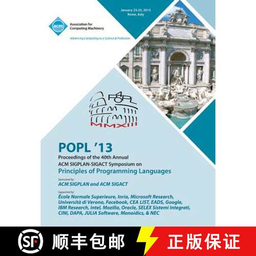 【3-4周达】Popl 13 Proceedings of the 40th Annual ACM Sigplan-Sigact Symposium on Principles of Progr... [9781450318327]