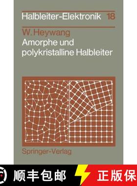 【3-4周达】Amorphe und polykristalline Halbleiter [9783540129813]