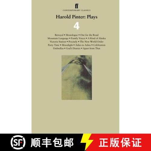 【3-4周达】Harold Pinter: Plays 4: Betrayal; Monologue; One for the Road; Mountain Language; Family V... [9780571288403]