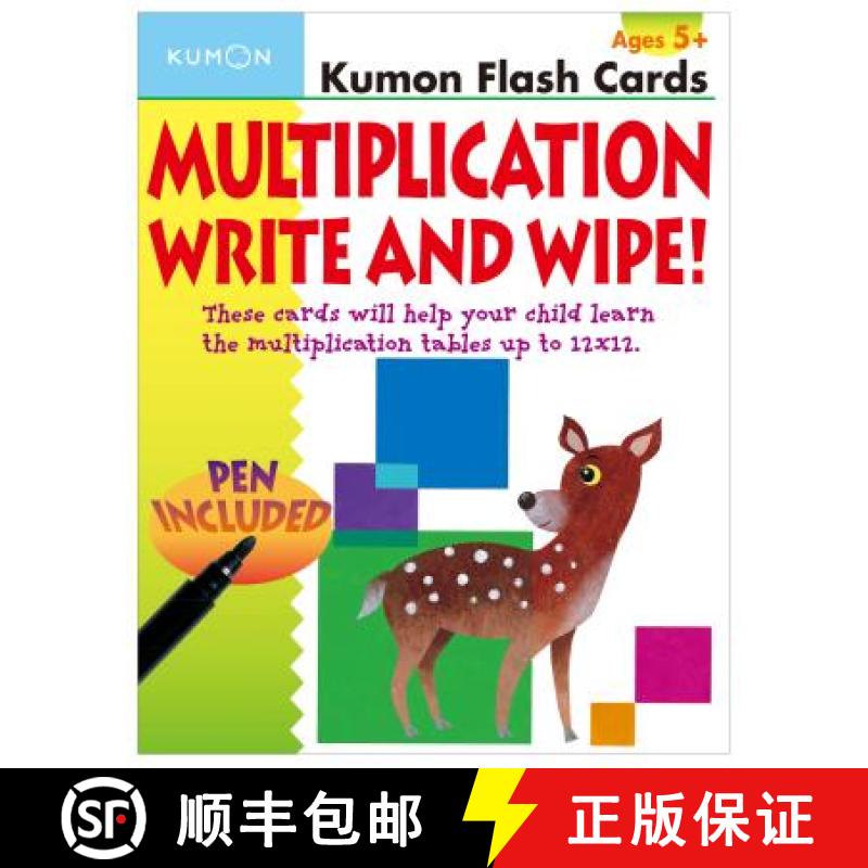 预订 Kumon Multiplication Write and Wipe Flash Cards: Kumon Flash Cards [9781934968918]