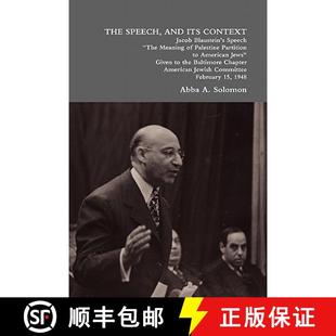 Blaustein Palestine The and Context 9781257010738 Am... Speech Its Jacob Meaning Partition 3周达