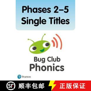 【3-4周达】Bug Club Phonics Phases 2-5 Single Titles (79 books) [9781292343006]
