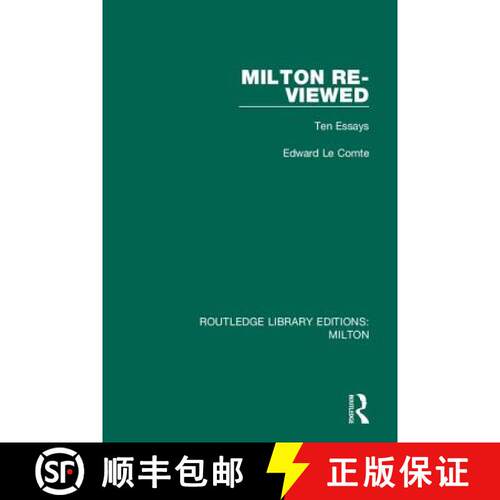 【3-4周达】精装 MILTON RE-VIEWED (RLE, MILTON) [9780367151430]