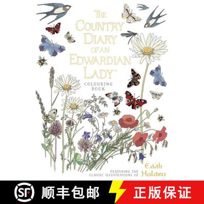【3-4周达】The Country Diary of an Edwardian Lady Colouring Book [9780718185428]