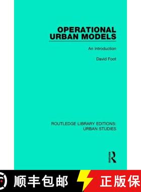【3-4周达】Operational Urban Models : An Introduction [9781138048812]