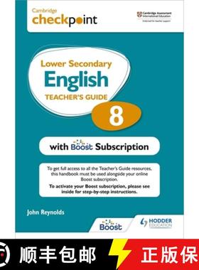 【3-4周达】Cambridge Checkpoint Lower Secondary English Teacher's Guide 8 with Boost Subscription Boo... [9781398300675]