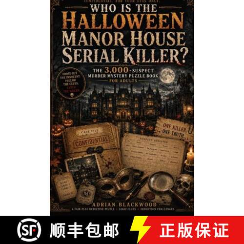 【3-4周达】Who Is the Halloween Manor House Serial Killer?: The 3,000-Suspect Murder Mystery Puzzle B... [9783384970626]