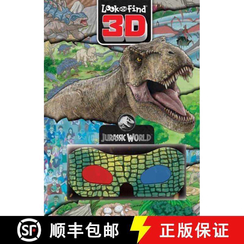 【3-4周达】Jurassic World: Look and Find 3D [9781503767621]