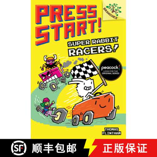 【3-4周达】精装 Super Rabbit Racers!: A Branches Book (Press Start! #3): A Branches Book Volume 3 [9781338034790]